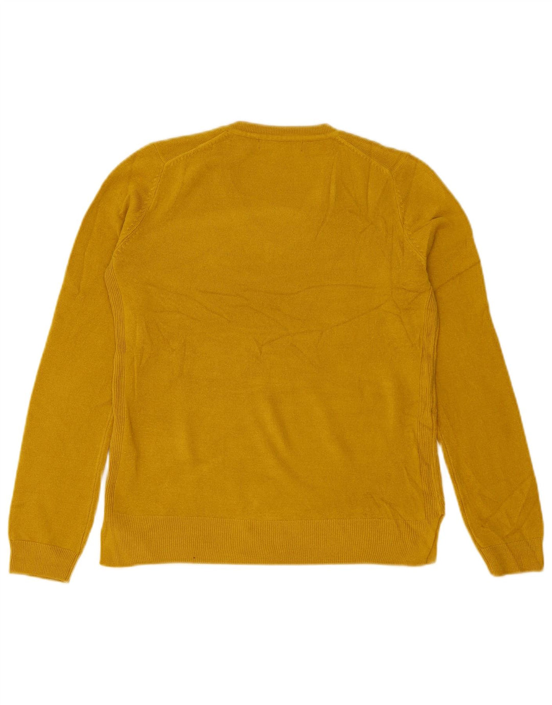 Maglione da donna con scollo a V Marks & Spencer UK 12 Acrilico giallo medio