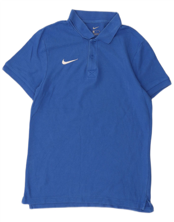 Polo Nike da uomo piccola in cotone blu