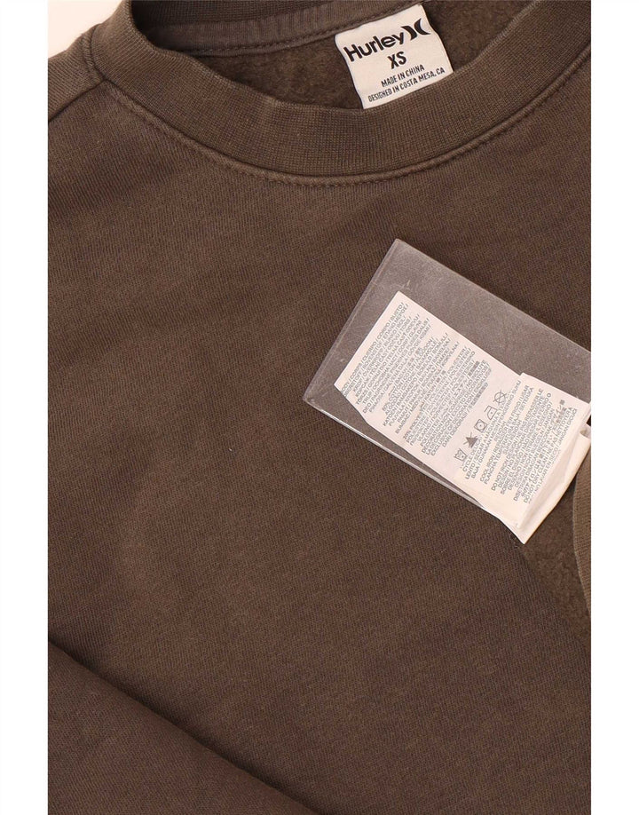 Felpa grafica da uomo Hurley Jumper XS in cotone marrone