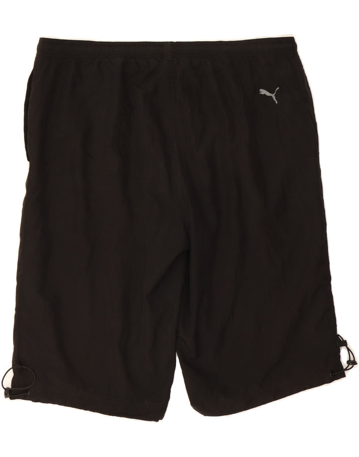 PUMA Mens Graphic Sport Shorts Large  Black Vintage Puma and Second-Hand Puma from Messina Hembry 