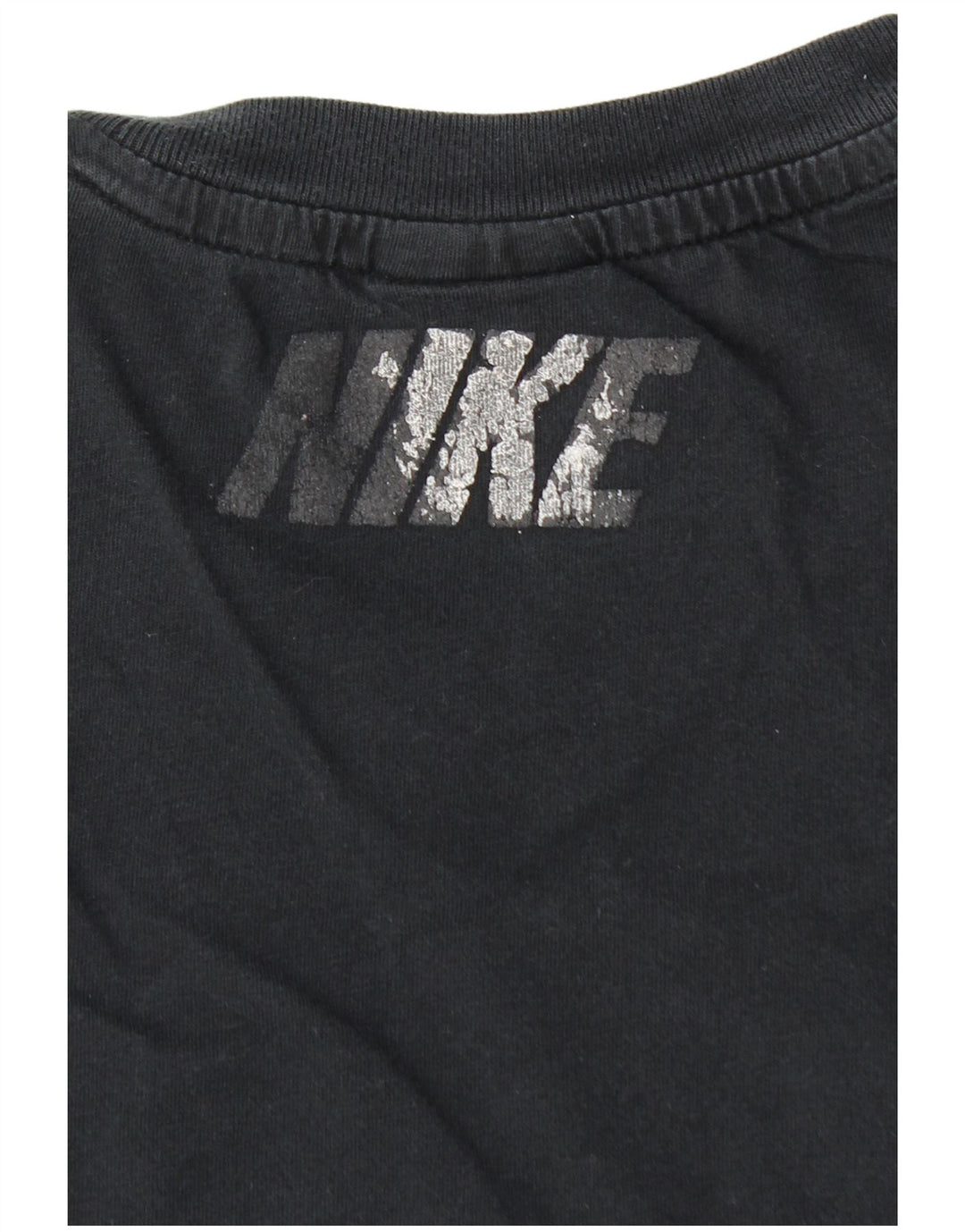NIKE Mens Graphic T-Shirt Top Medium Black Cotton