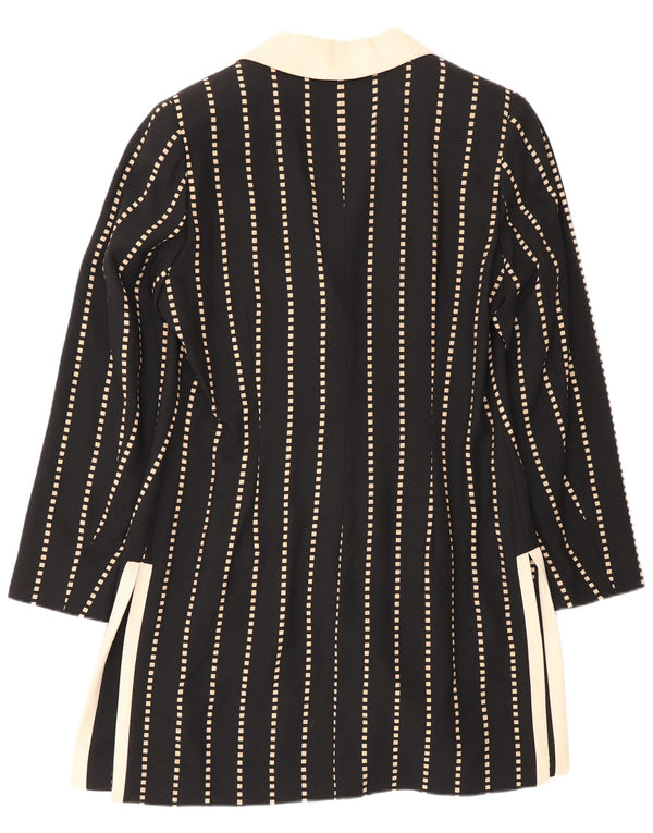 Giacca blazer a 3 bottoni lunga da donna Edward IT 46 grandi righe nere