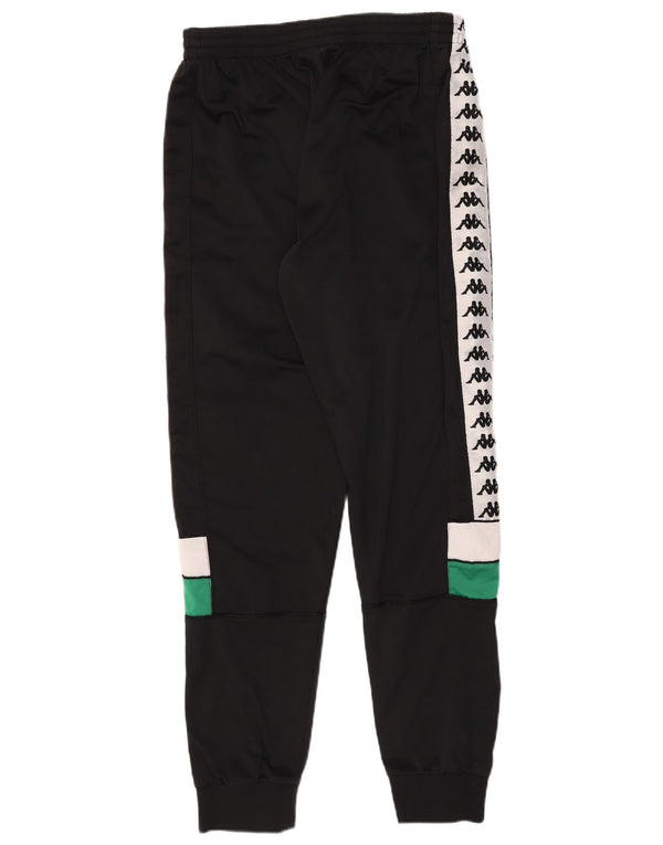 Pantaloni da tuta con grafica Kappa da uomo Joggers XL Nero Colourblock