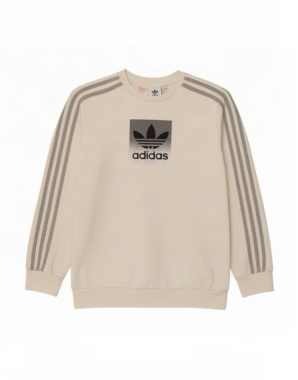 Felpa grafica Adidas da ragazzo 13-14 anni in cotone bianco