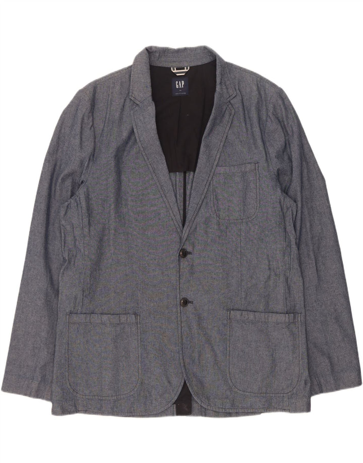 Giacca blazer da uomo a 2 bottoni Gap UK 42 XL cotone blu navy