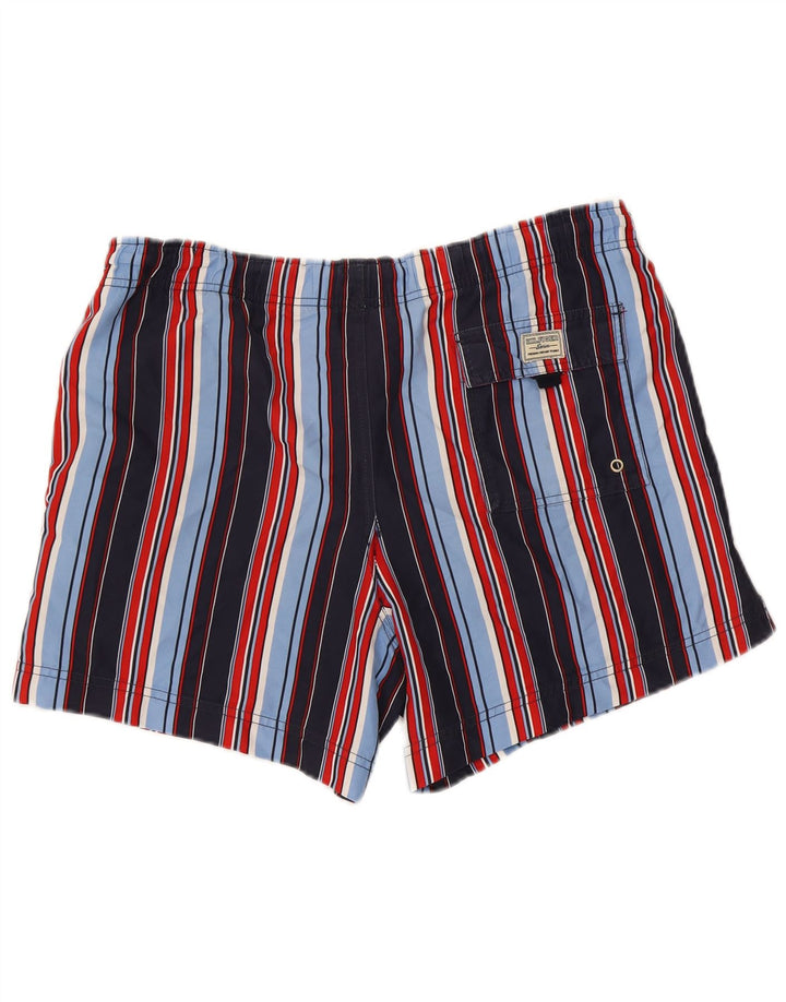 Pantaloncini da bagno da uomo Tommy Hilfiger medi a righe multicolori