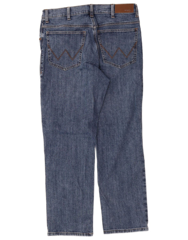 Jeans dritti da uomo Wrangler W34 L30 cotone blu