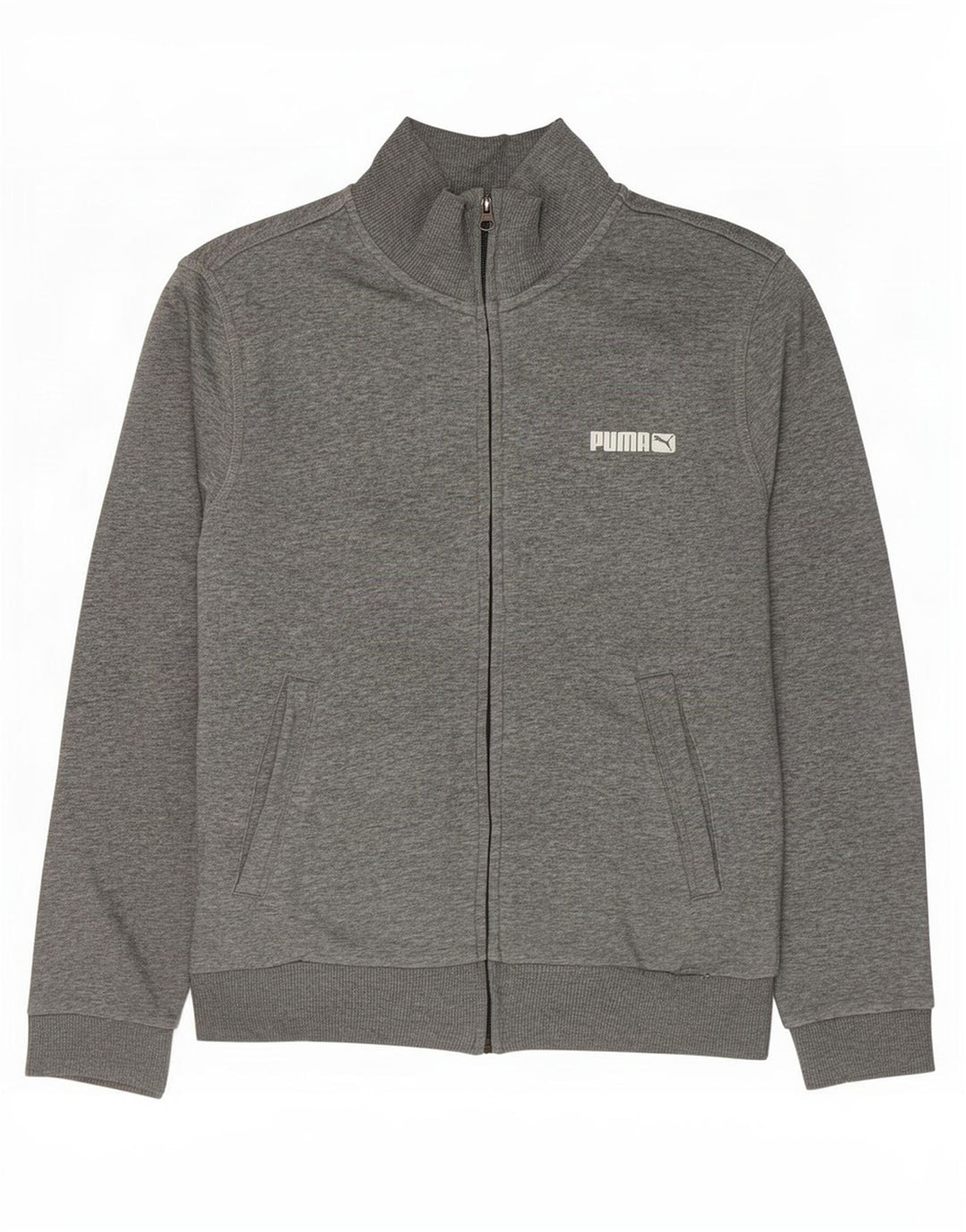 Giacca da ginnastica da uomo Puma Small in cotone chiazzato grigio