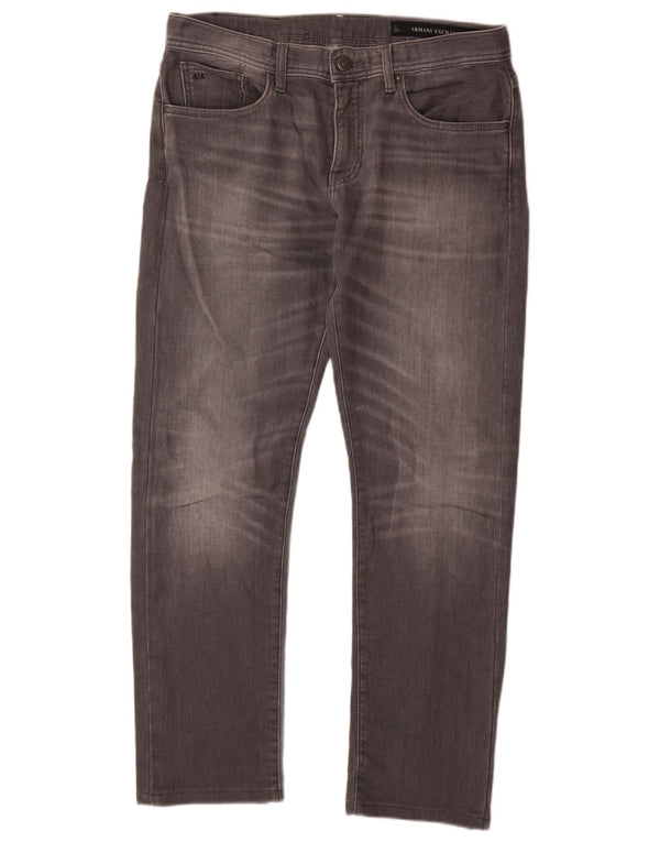 Jeans slim da uomo Armani J13 W32 L30 cotone grigio