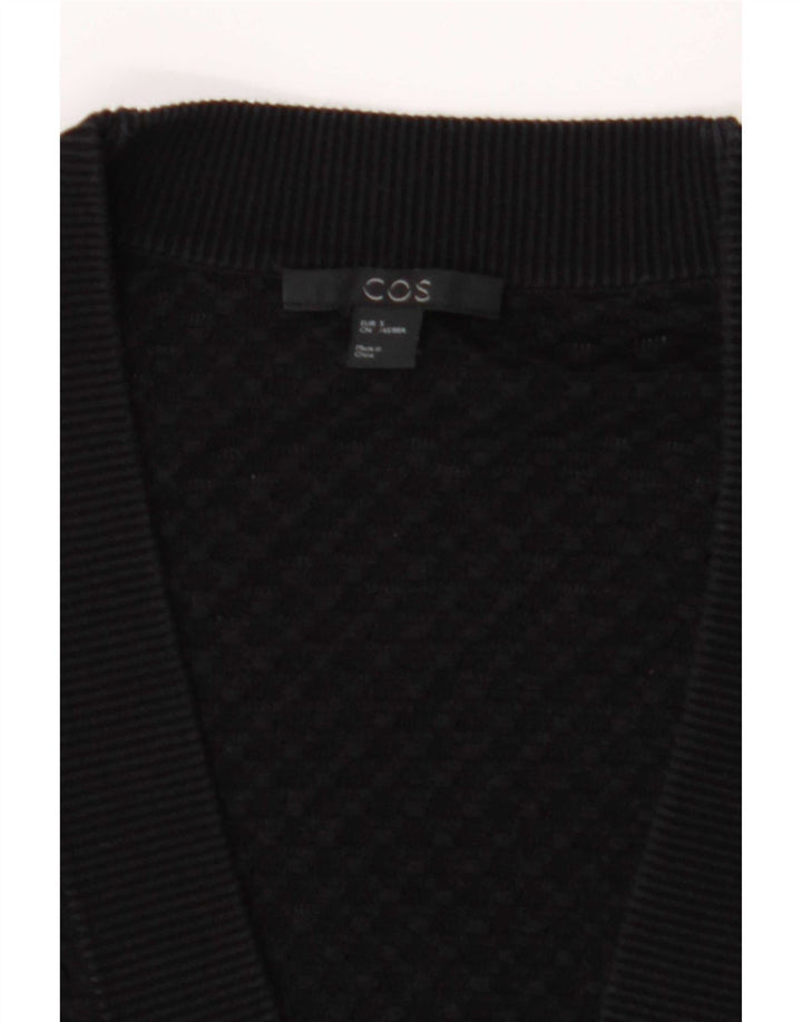 Maglione cardigan lungo da donna Cos UK 10 piccolo nero