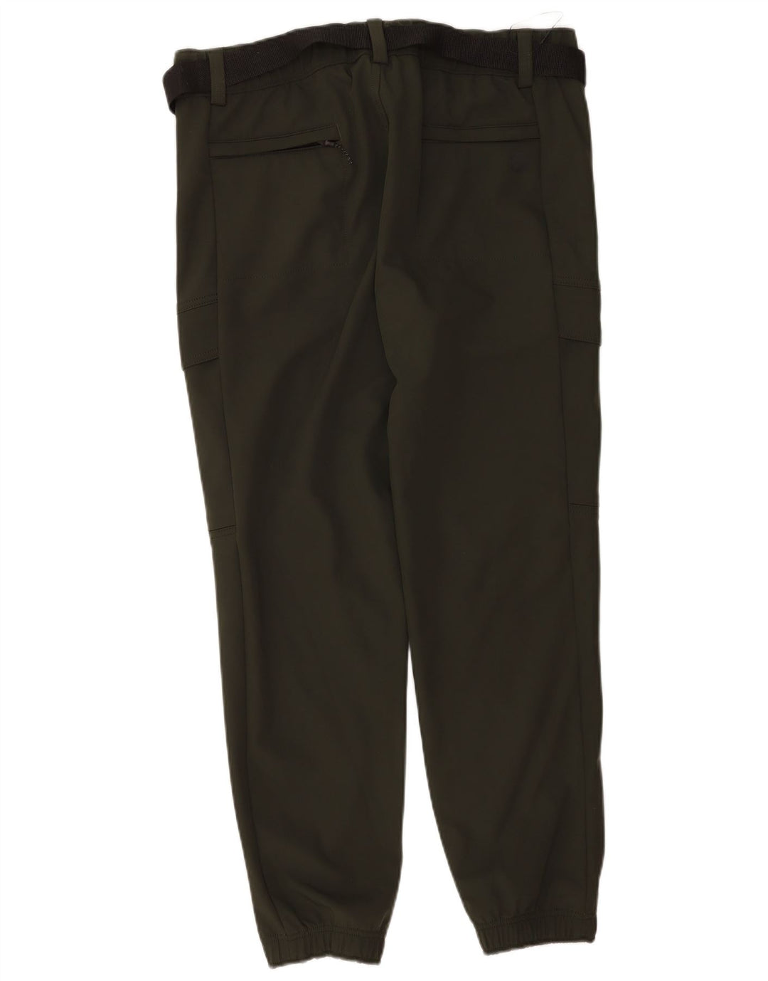 Pantaloni cargo dritti da uomo Marks & Spencer W36 L31 poliestere kaki