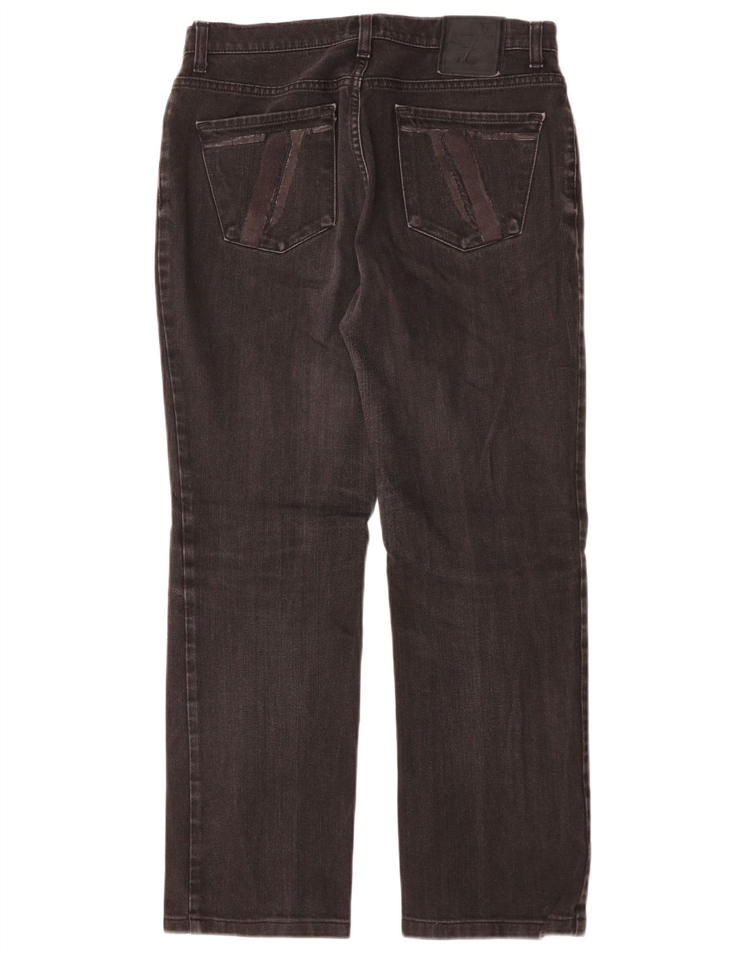 Jeans Dritti Donna TRUSSARDI W30 L27 Cotone Nero