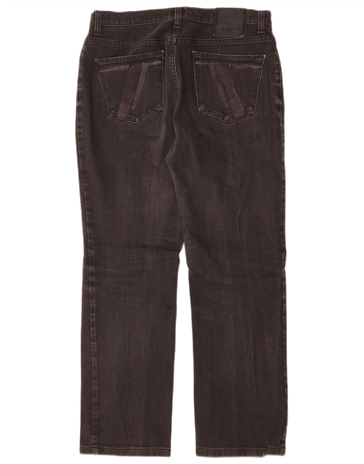 Jeans Dritti Donna TRUSSARDI W30 L27 Cotone Nero