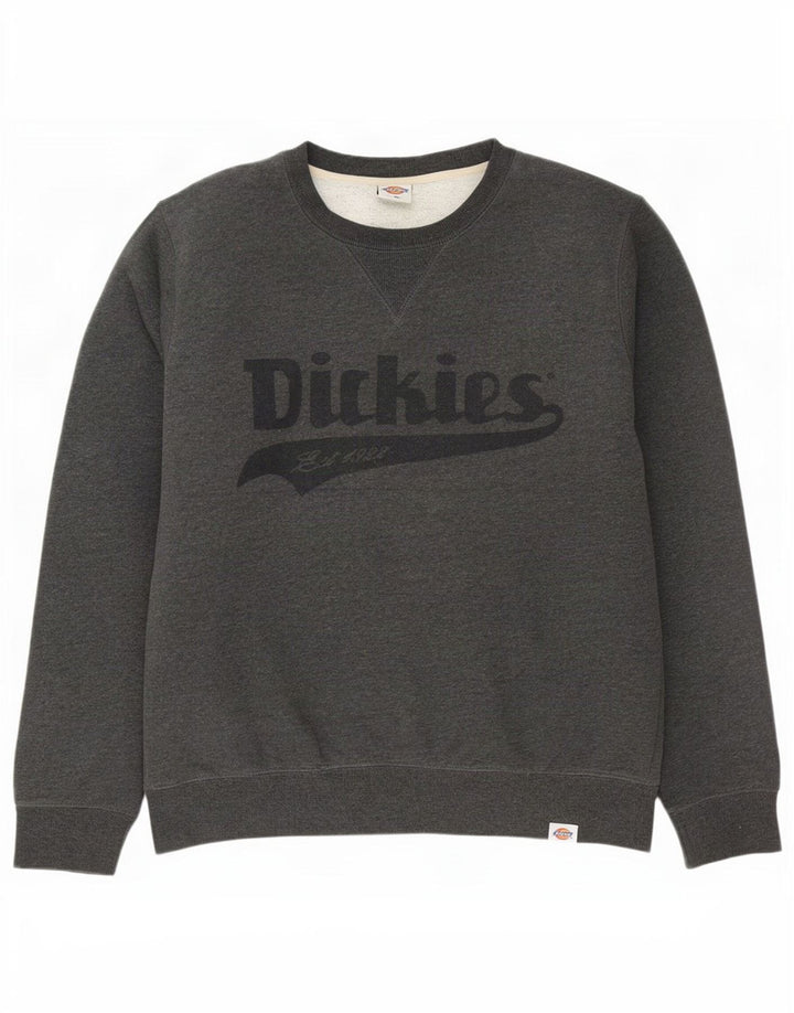 Dickies Felpa grafica da uomo Maglione grande cotone grigio