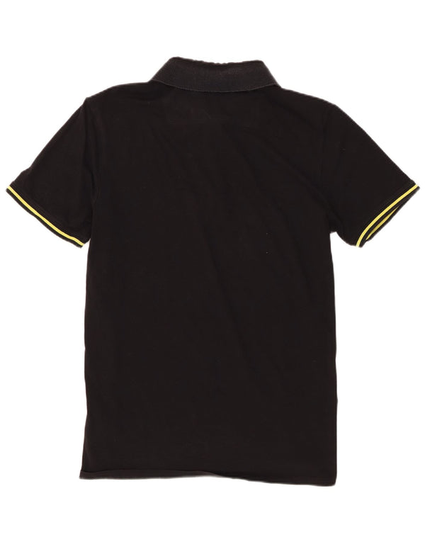 Polo Guess da uomo a maniche corte, vestibilità regolare, in cotone nero medio
