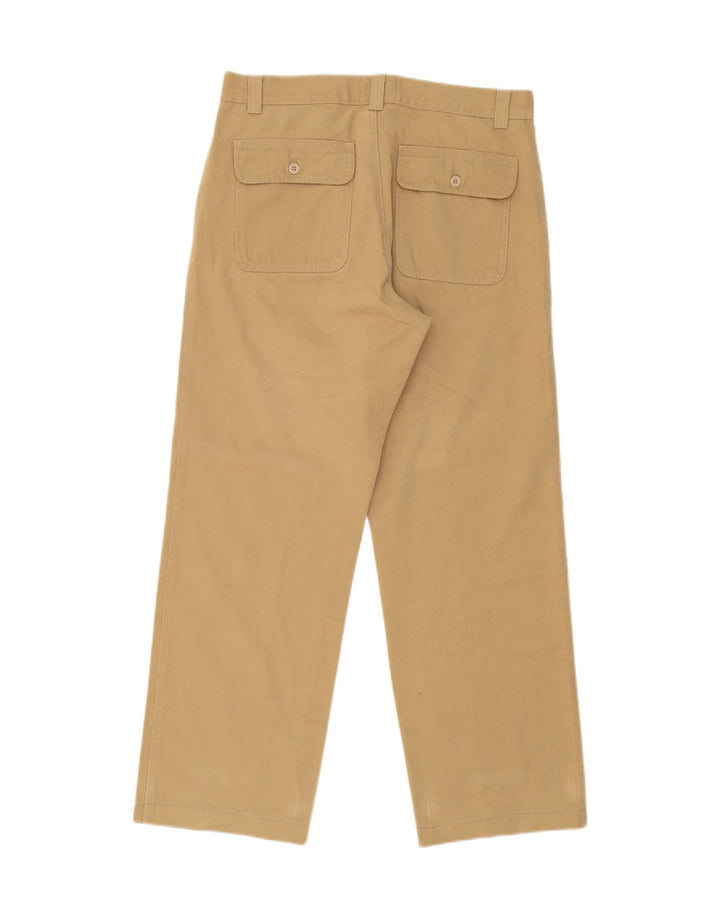 WOOLRICH Womens Straight Cargo Trousers W34 L30 Beige Cotton Vintage Woolrich and Second-Hand Woolrich from Messina Hembry 