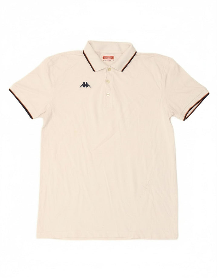 KAPPA Mens Polo Shirt 2XL White Cotton