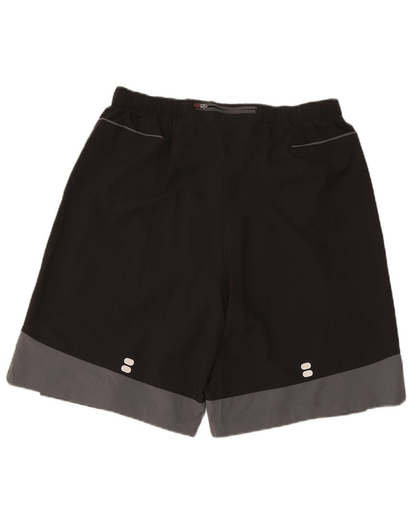 Pantaloncini sportivi da uomo Asics, colore nero medio, in poliestere color block