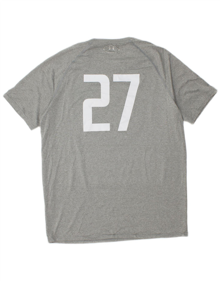 T-shirt grafica da uomo UNDER ARMOUR Top in poliestere grigio medio