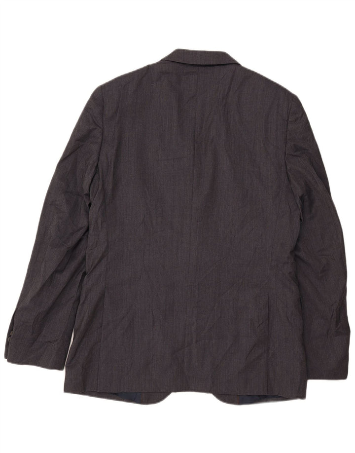 Giacca blazer da uomo a 2 bottoni Massimo Dutti EU 50 in lana grigio medio