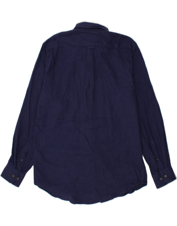 IZOD Mens Shirt Medium Navy Blue Cotton Vintage Izod and Second-Hand Izod from Messina Hembry 