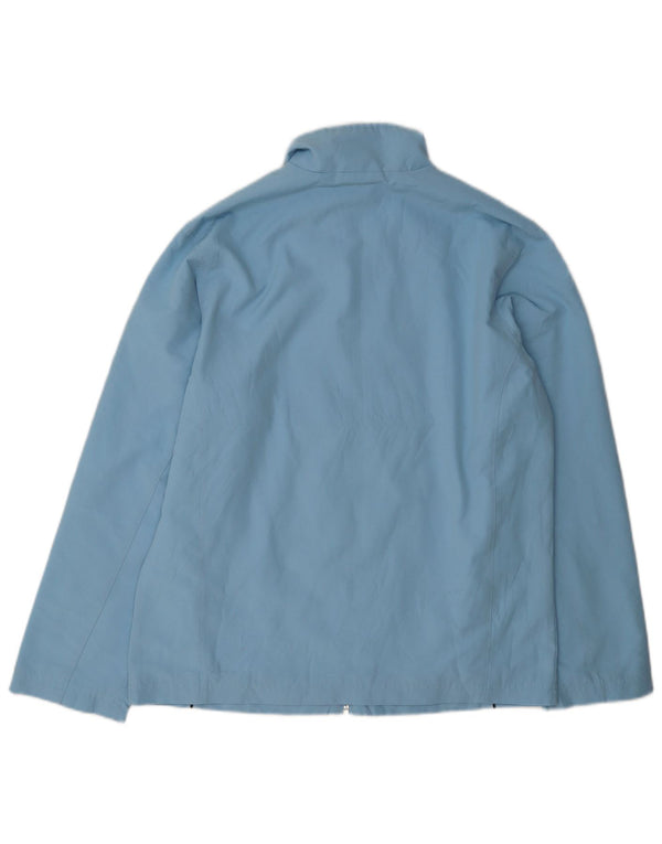 Giacca da tuta da donna Adidas UK 12 poliestere blu medio