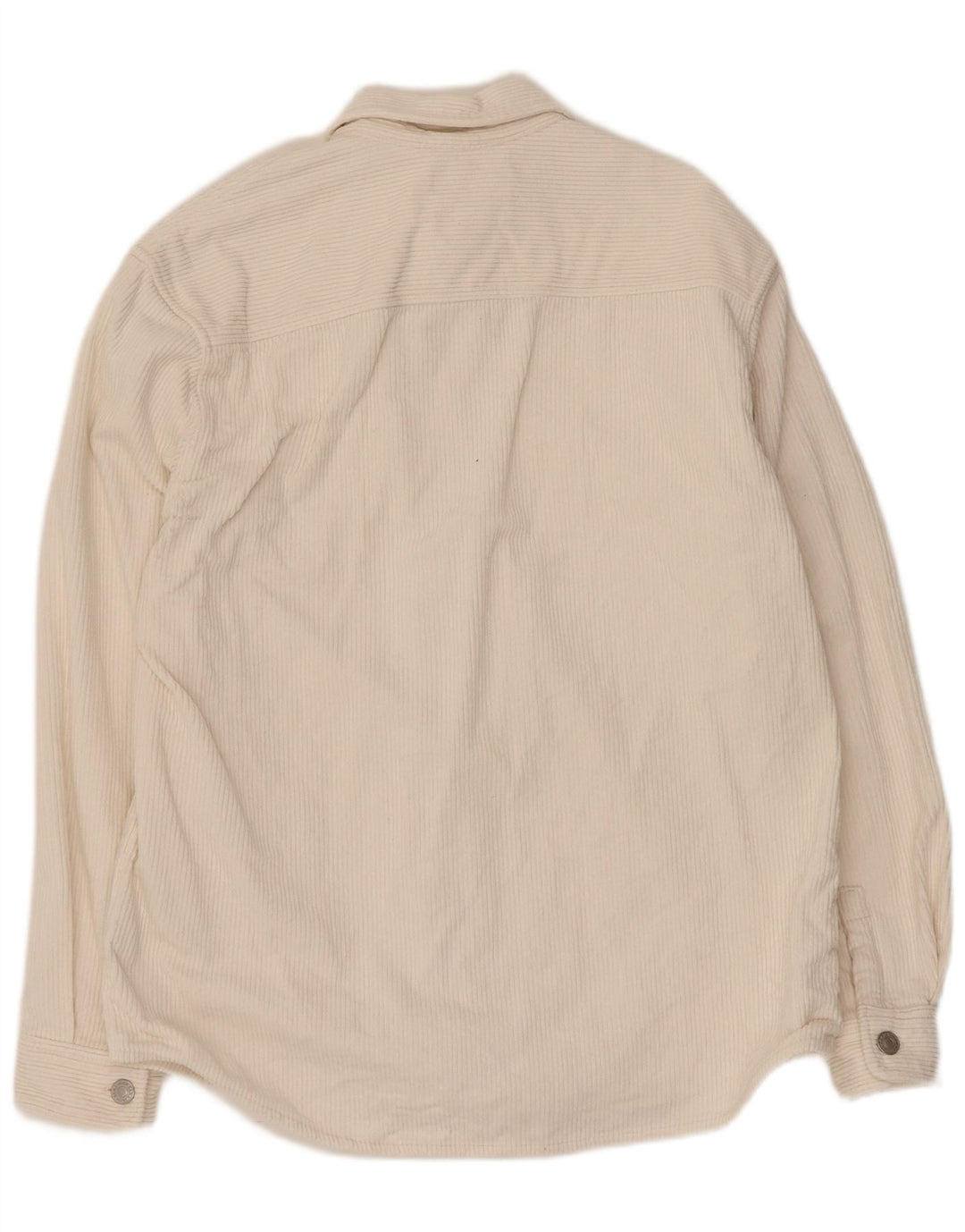 Camicia Zara da uomo in velluto a coste, cotone bianco medio
