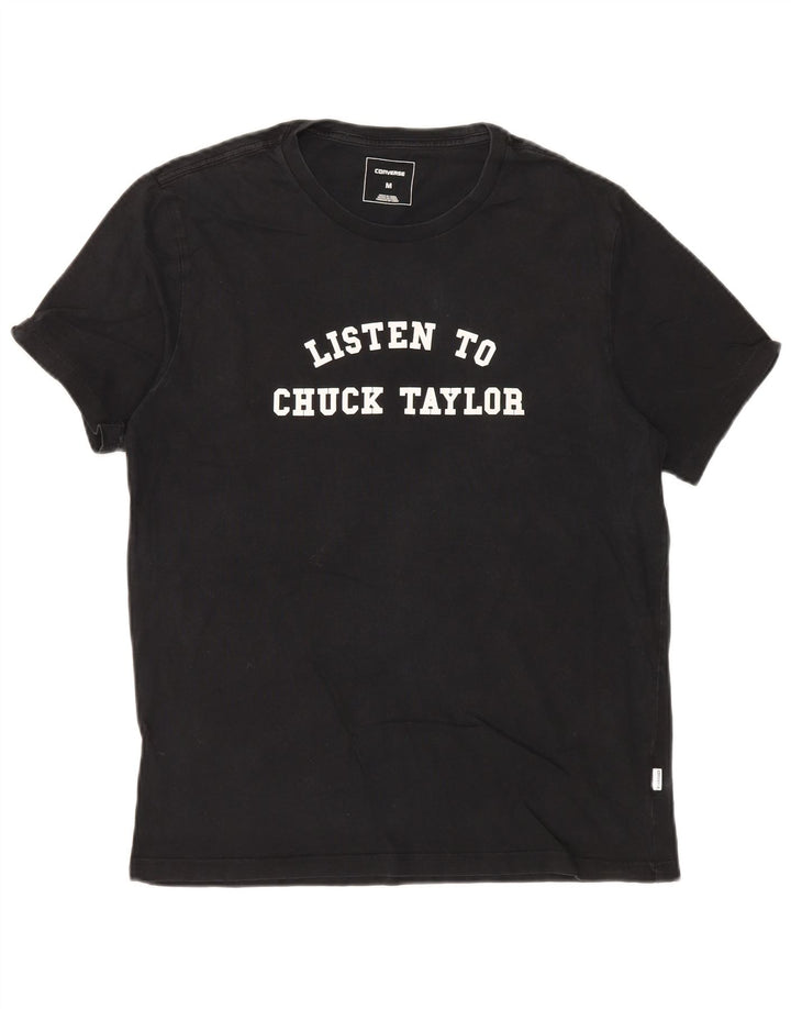 CONVERSE T-shirt grafica da uomo Top in cotone blu navy medio