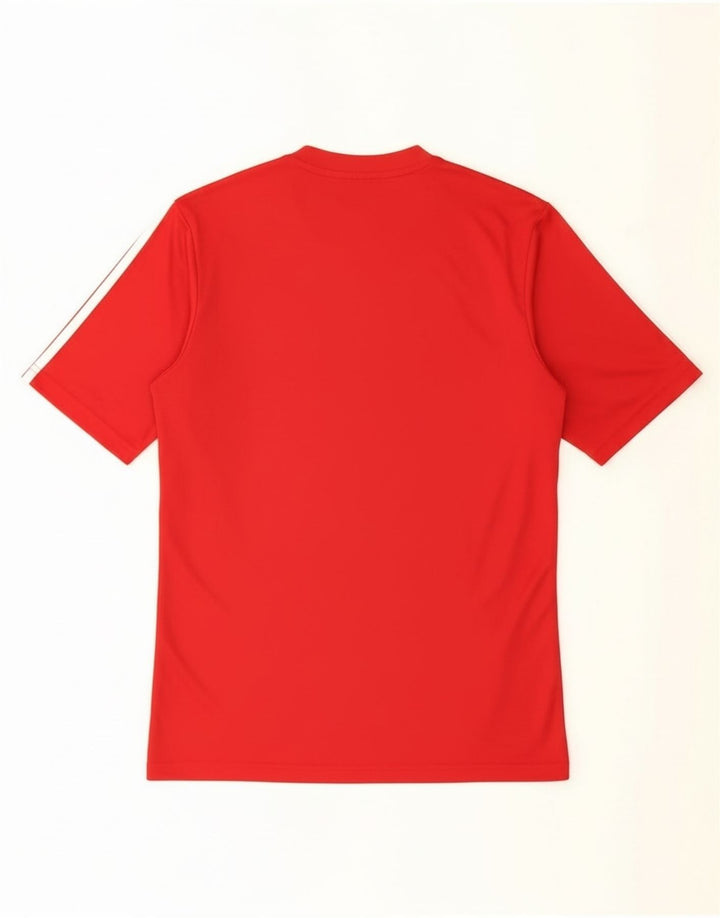 T-shirt Adidas Climalite da uomo piccola in poliestere rosso