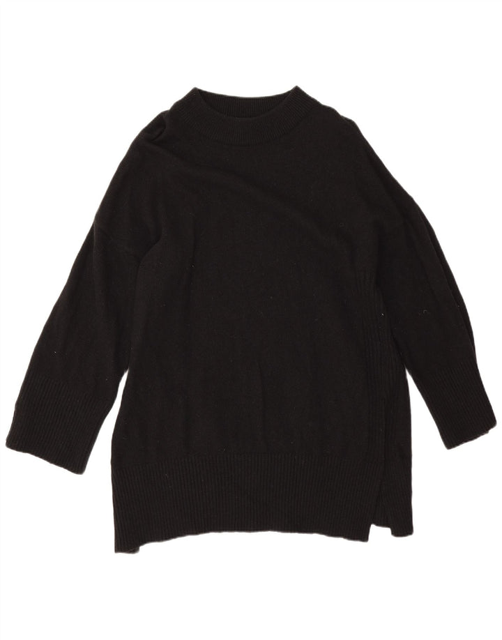 Maglione maglione collo alto da donna Barbour UK 10 piccolo nero