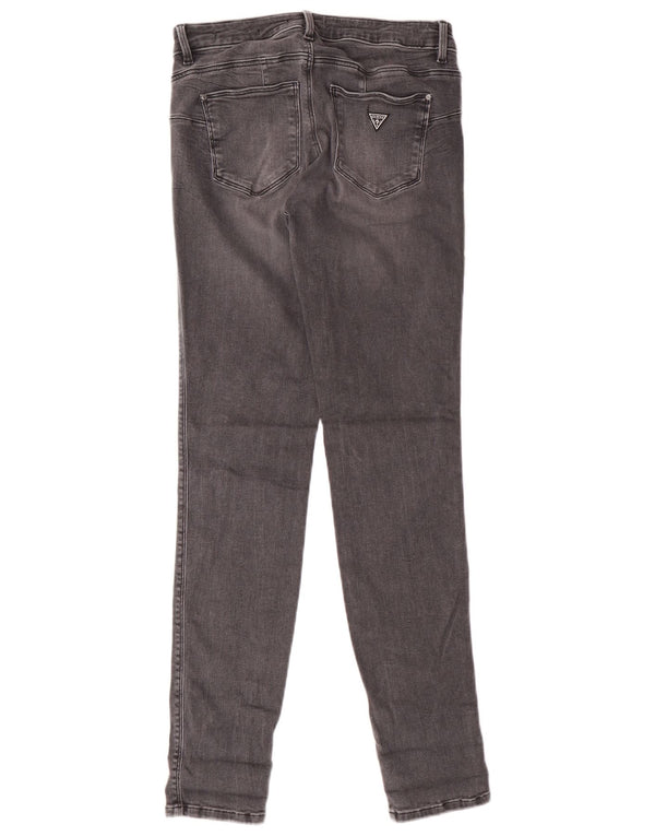 Jeans skinny Guess Curve X a vita media da donna W28 L30 cotone grigio