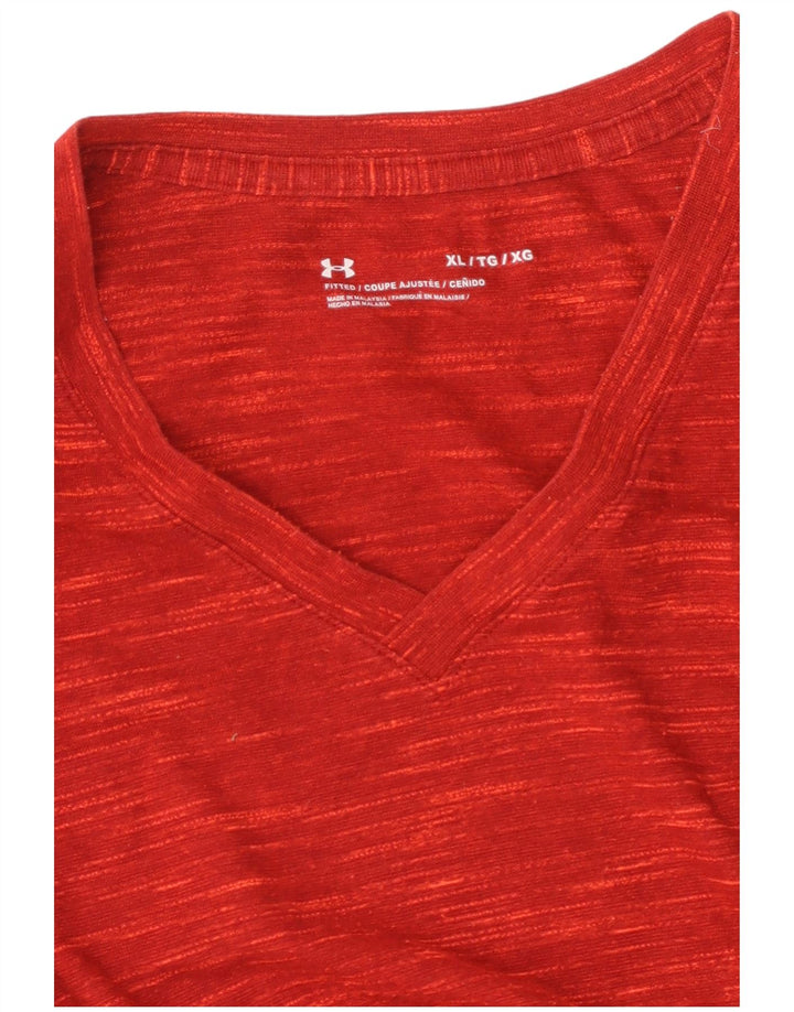 Maglietta da uomo UNDER ARMOUR XL rossa chiazzata
