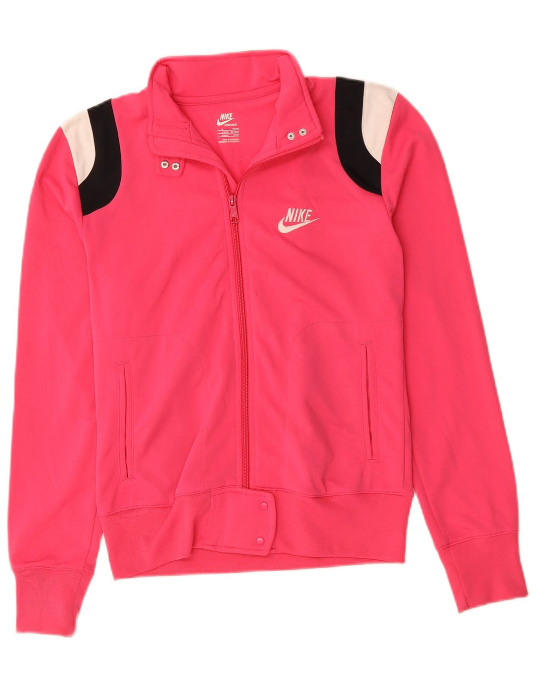 Giacca da tuta da donna NIKE UK 12 Poliestere color block rosa medio