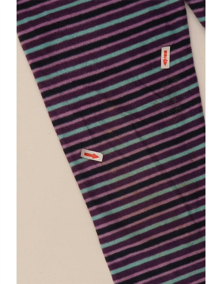 Giacca in pile da donna Marks & Spencer UK 22 2XL Poliestere a righe viola