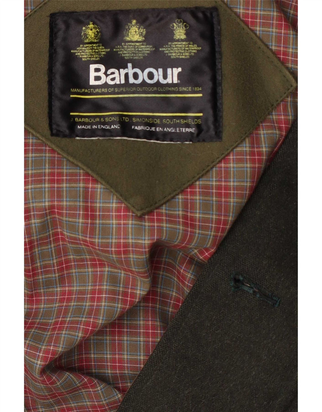 Giacca da uomo Barbour Utility UK 42 XL lana verde