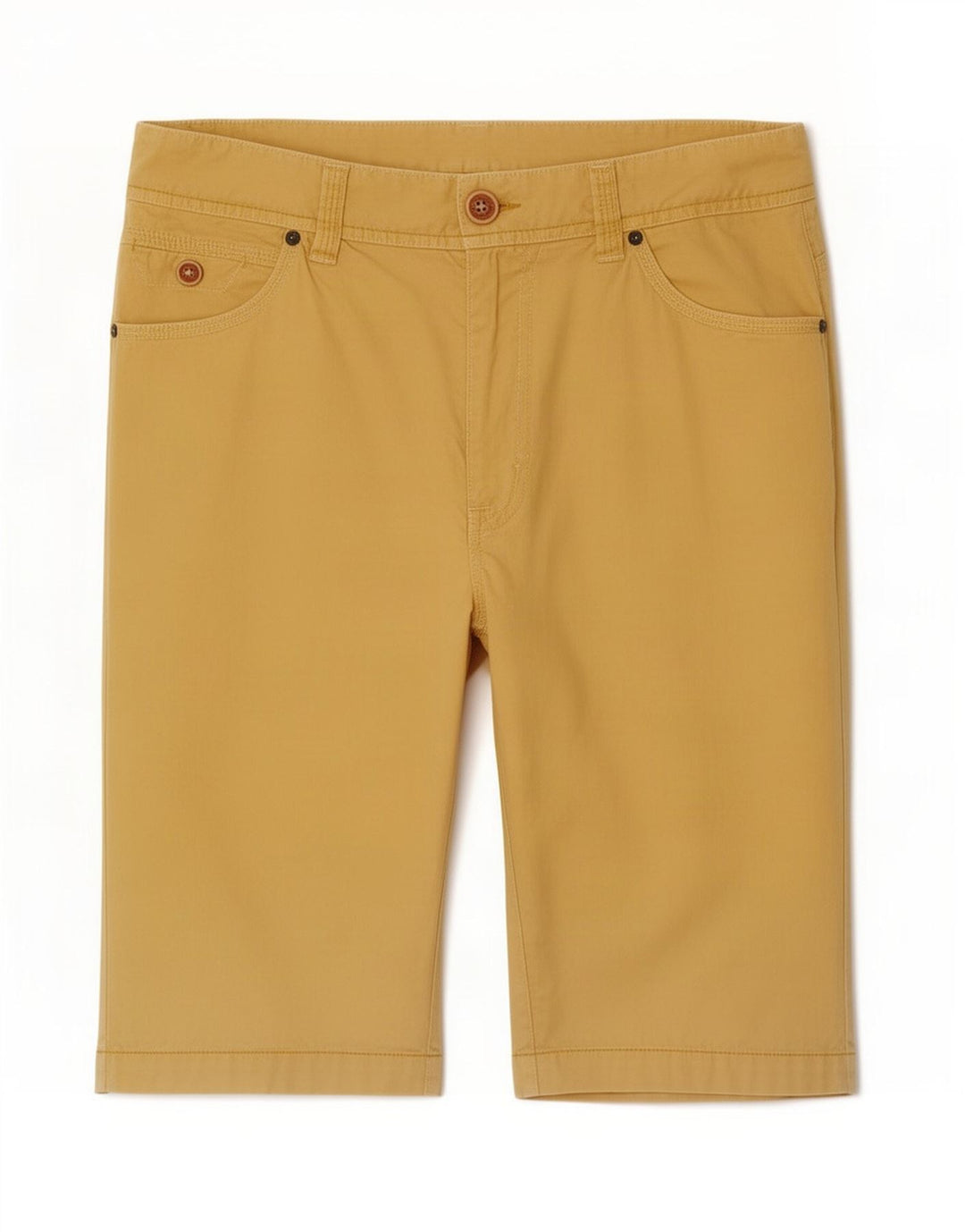 Pantaloncini casual da uomo Marlboro Classics medi W30 in cotone giallo