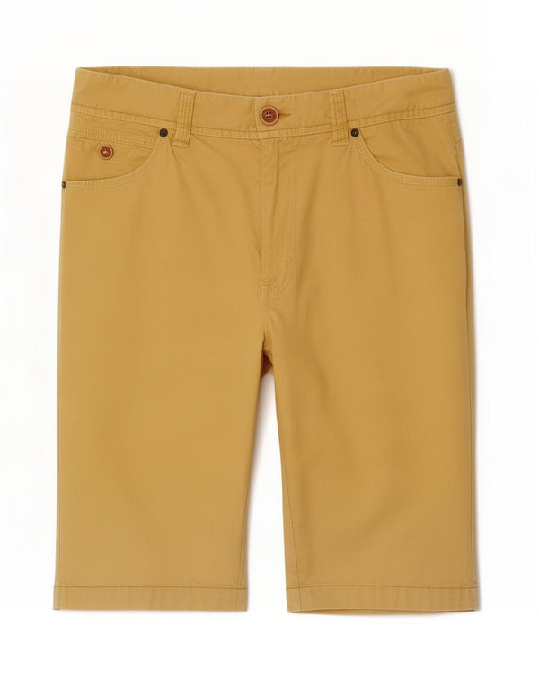 Pantaloncini casual da uomo Marlboro Classics medi W30 in cotone giallo
