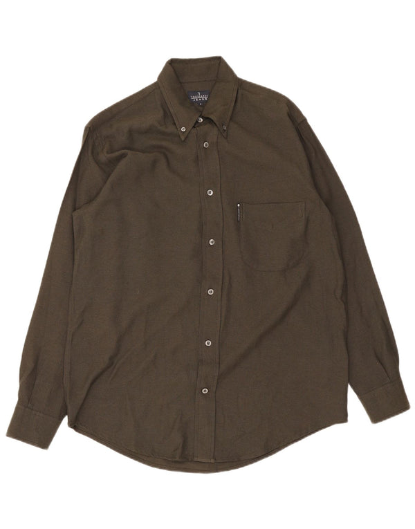 Camicia Trussardi Uomo Small Kaki Viscosa