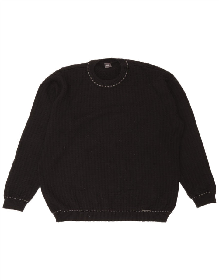 Maglione maglione girocollo da uomo Joop EU 56 XL lana nera