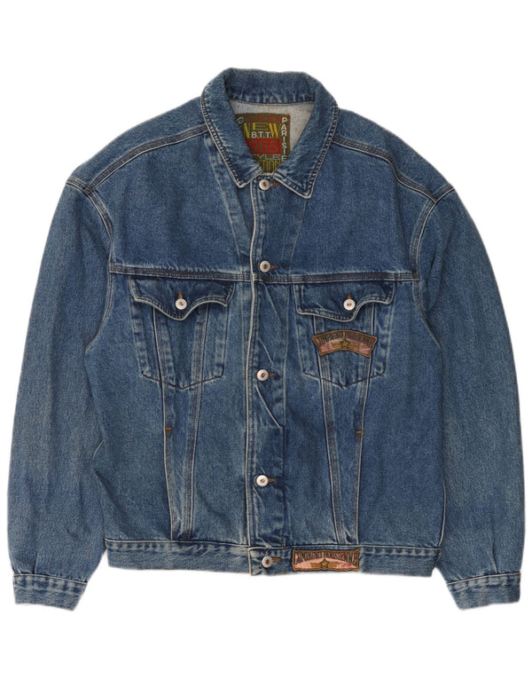 Compagnie Mens Denim Jacket UK 40 Large Blue