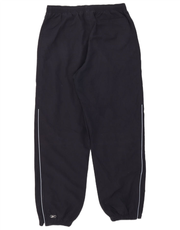 Pantaloni da tuta da uomo Reebok Joggers medi in poliestere blu navy