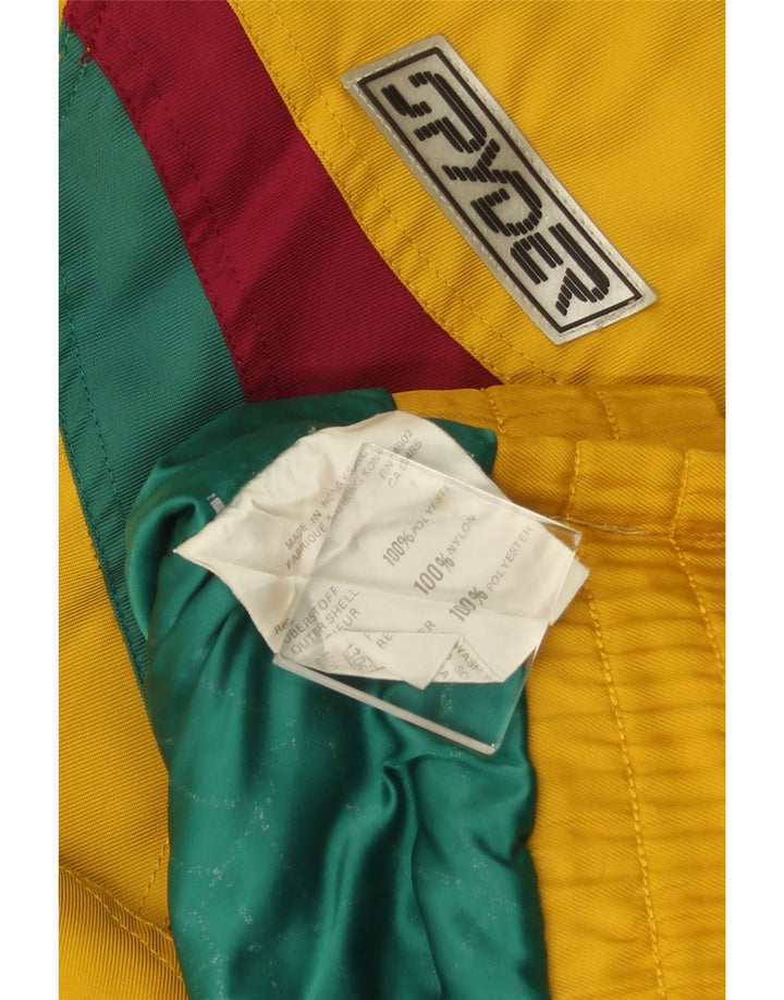 Giacca da sci da uomo SPYDER UK 42 XL Poliestere color block giallo