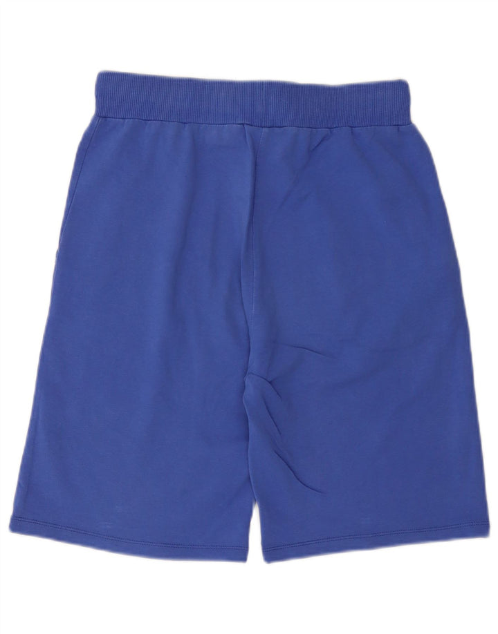 Pantaloncini sportivi con grafica da uomo Leone in cotone blu medio