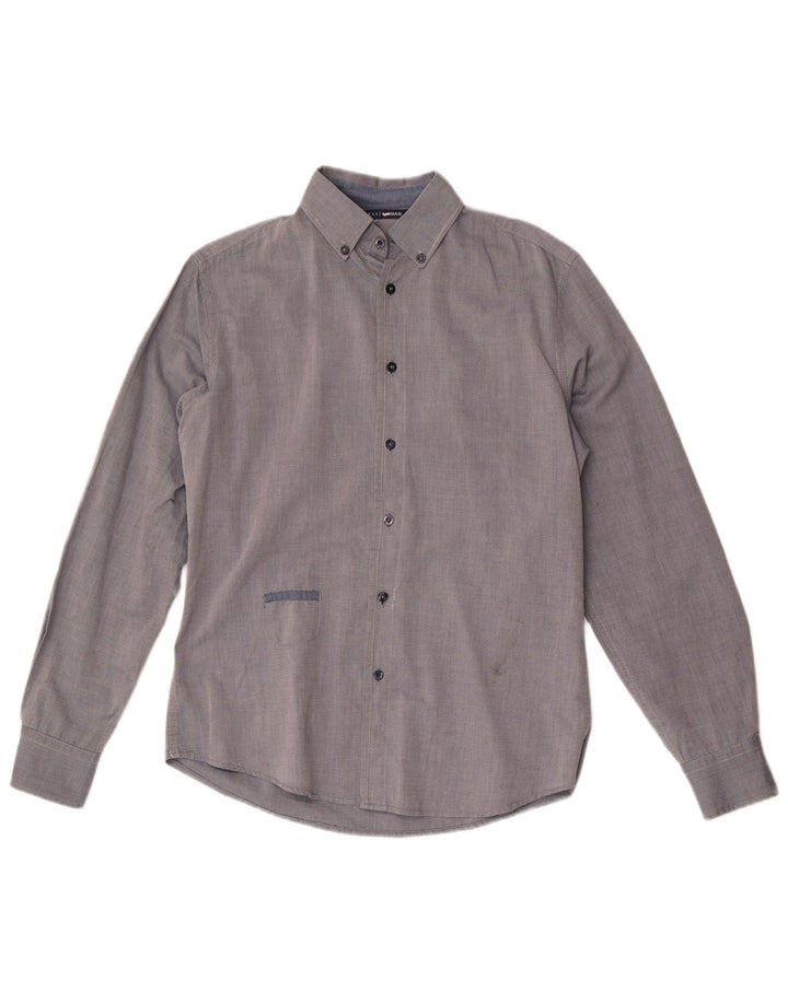 Camicia Uomo Gas Cotone Grigio Medio