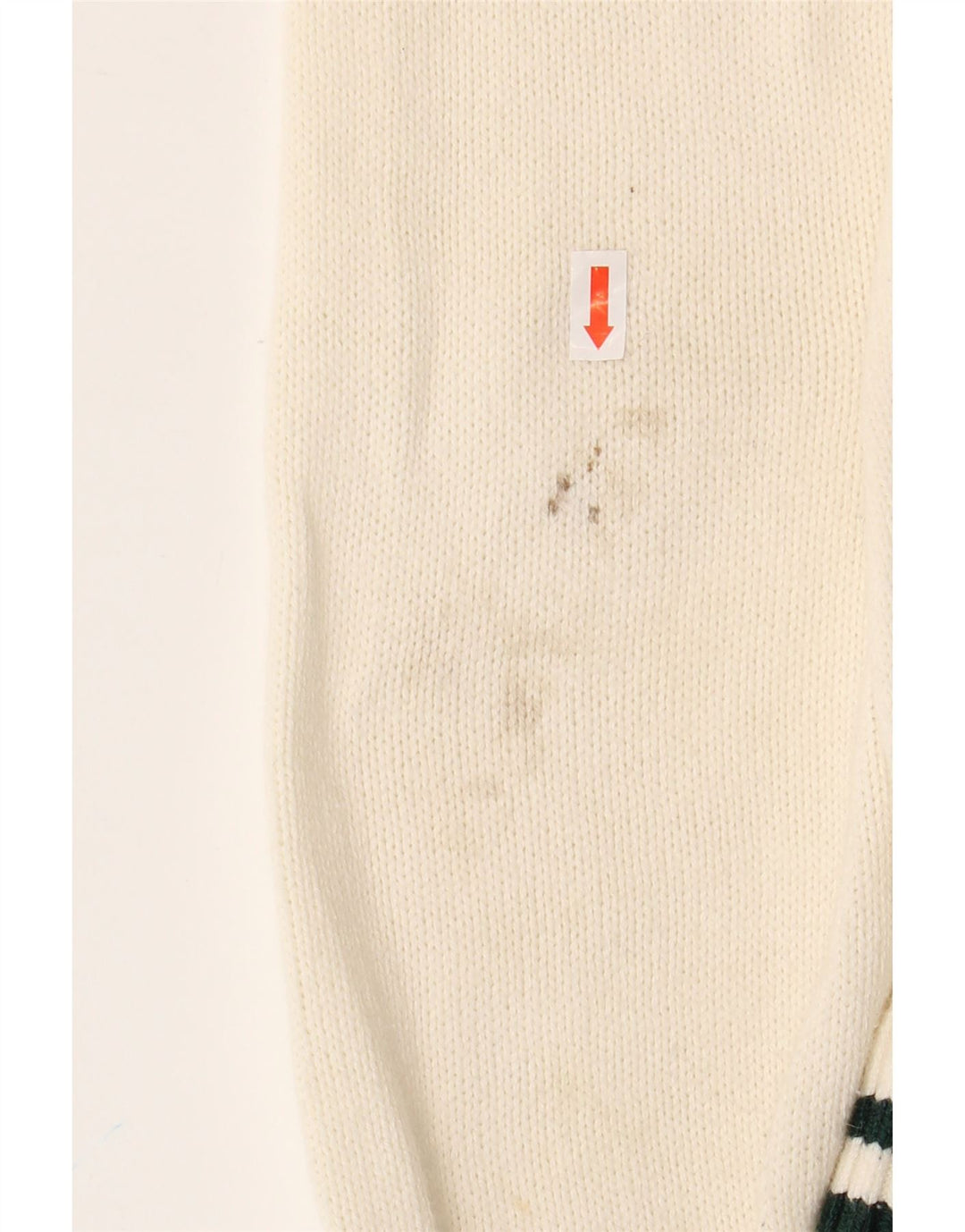 HOLLISTER Maglione maglione girocollo oversize squadrato da donna UK 6 XS Bianco sporco