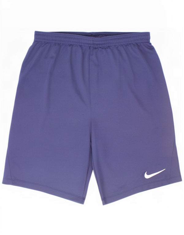Pantaloncini sportivi Nike da ragazzo Dri Fit 13-14 anni XL blu navy poliestere