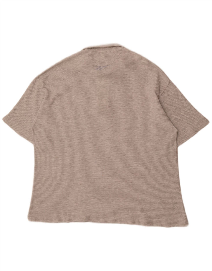 Polo Reebok da uomo 2XL grigia screziata