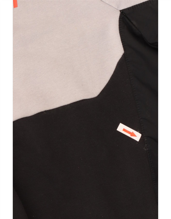 Felpa da uomo NIKE maglione XL in cotone color block grigio