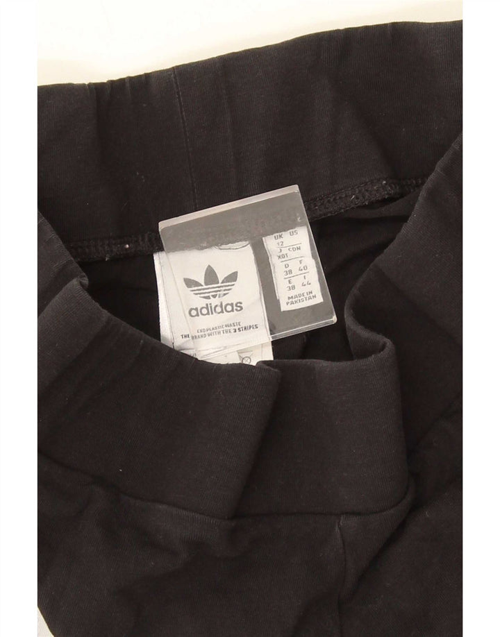 Leggings Adidas da donna UK 12 medio nero cotone