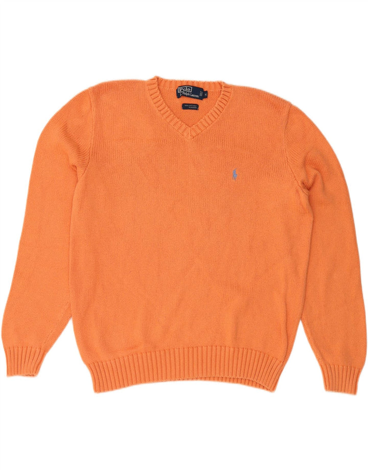 POLO RALPH LAUREN Maglione da uomo con scollo a V arancione medio